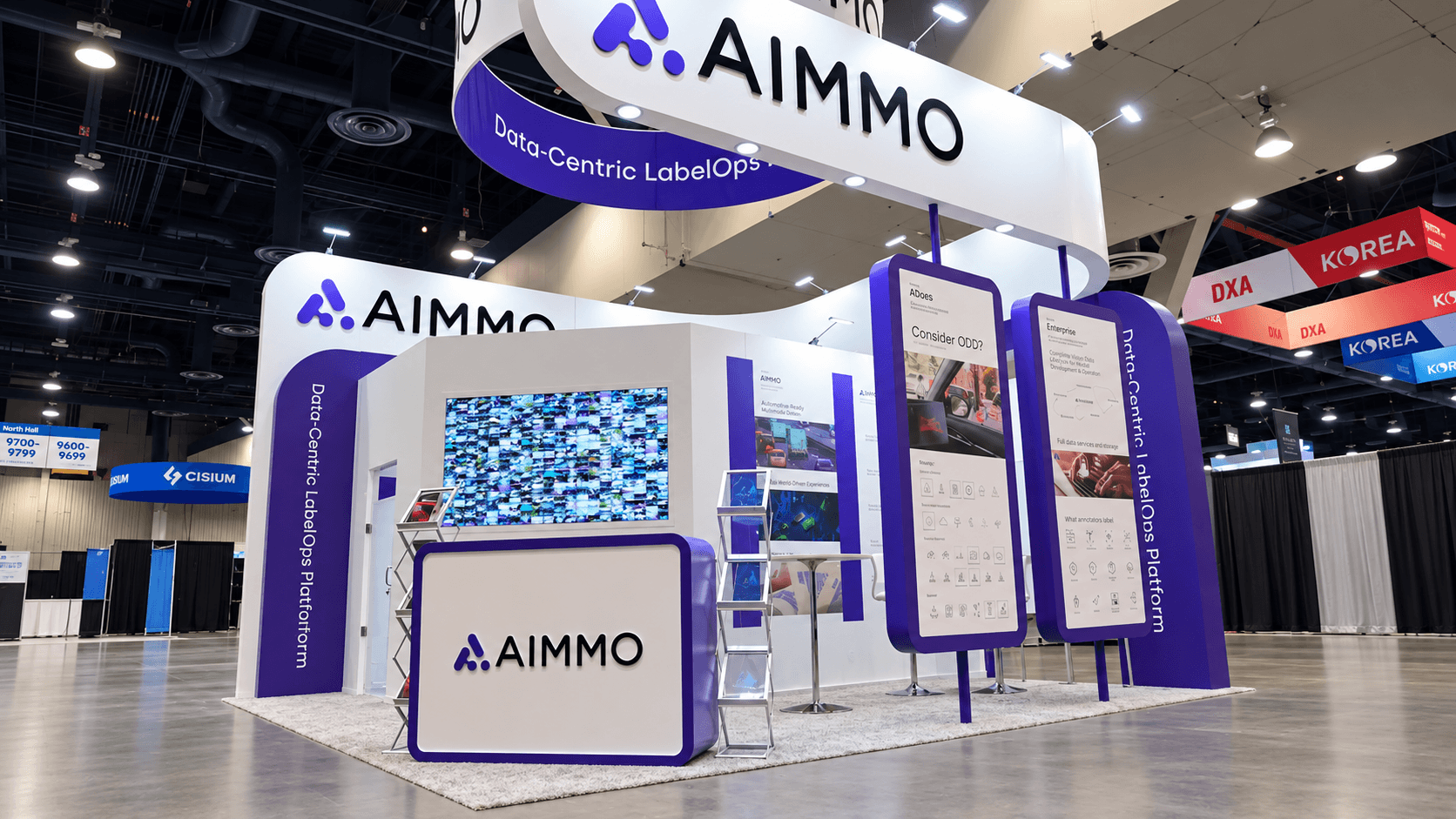 AIMMO 해외 전시 브랜드 적용 사례 1
